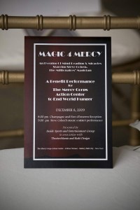 Program for Magic4Mercy charity performance