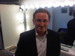 Steve in dressing room