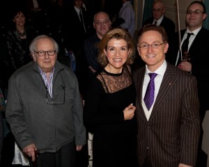 Sir André Previn, Anne-Sophie Mutter, Sebastian Currier, and me